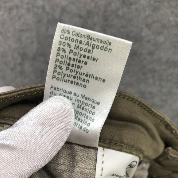 AG Adriano Goldschmied Prima Cigarette Jeans Womens 25R Chino Olive Green - Picture 10 of 10